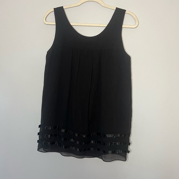 Juicy Couture Vintage Silk Babydoll Tank Top with bow bottom and buttons 6 - Picture 5 of 5